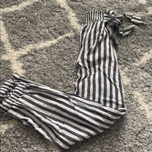 American Eagle striped tie pants